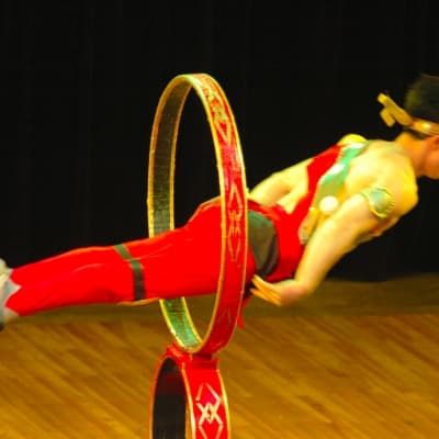 Spectacle d'acrobaties chinoises à Shanghai