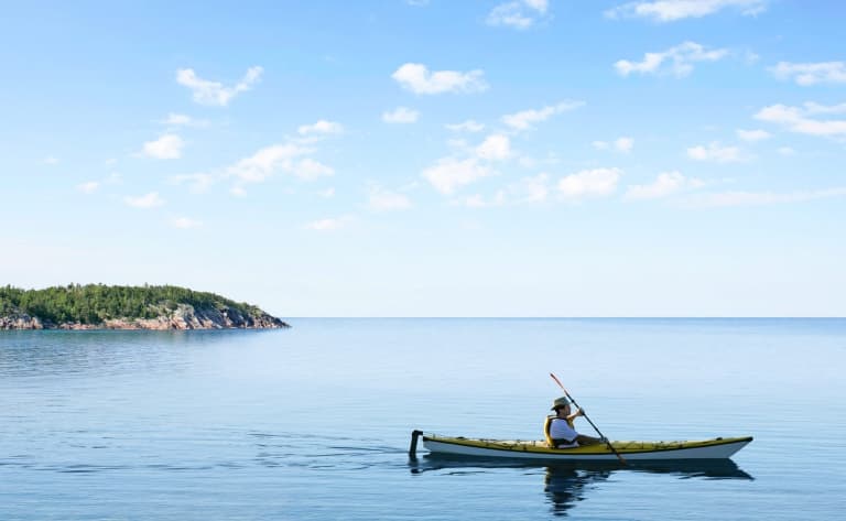 Kayak de mer à Charlevoix