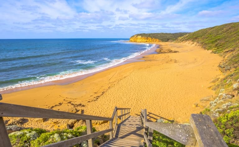Le long des spots de surf
