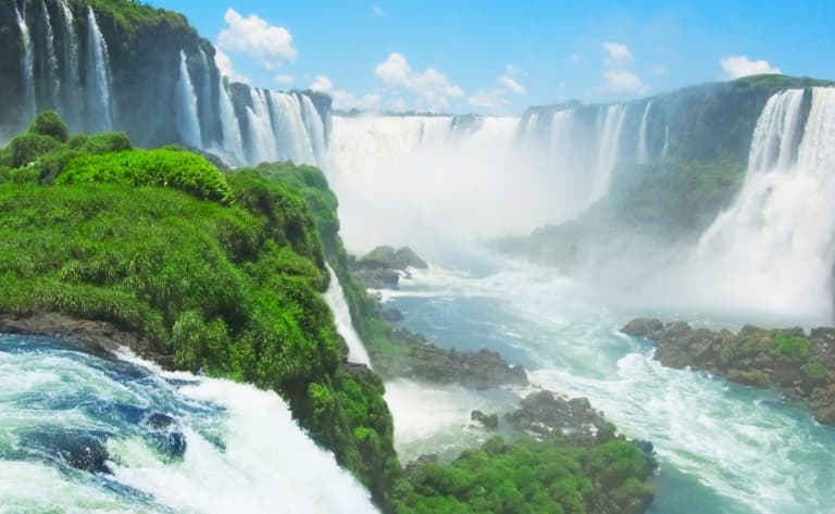 Les chutes, coté argentin