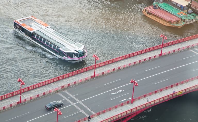 Croisière sur le fleuve Sumida à Tokyo
