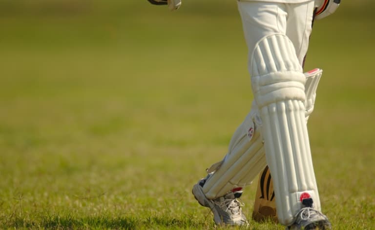 Match de cricket dans un village