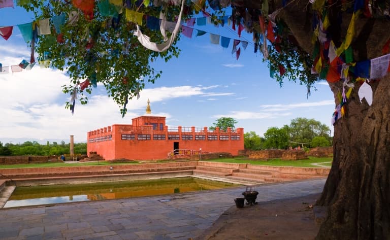 Visite de Lumbini, lieu de naissance de Bouddha