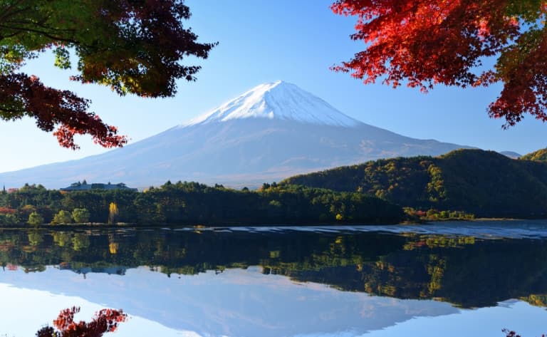 Le Mont Fuji et les cinq lacs