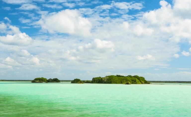 La côte sauvage de Laguna Bacalar !
